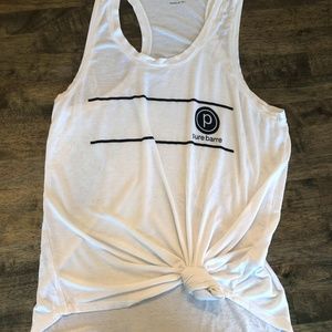 GUC White Pure Barre Medium Tank Top